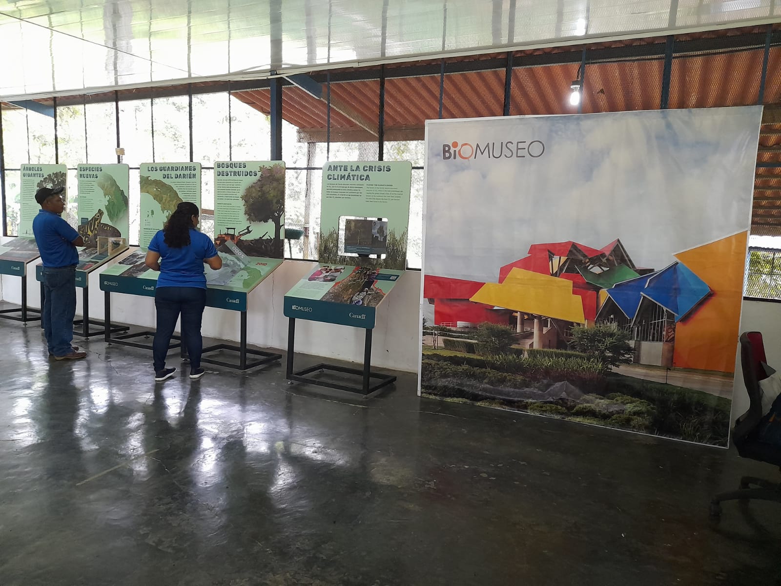 Exhibición “Los Bosques de Darién” del Biomuseo en Metetí